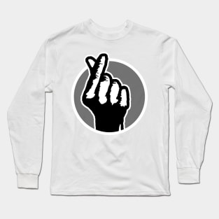 Finger Heart (grass) Long Sleeve T-Shirt